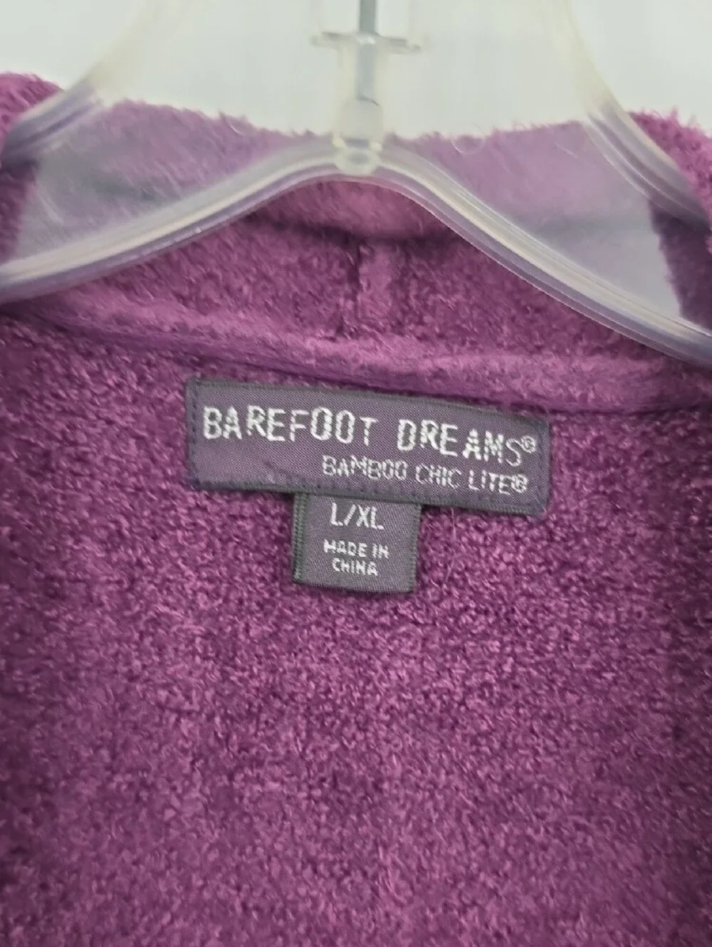 Barefoot Dreams Purple to Black Ombre Plush Open-Front Cardigan Size L/XL